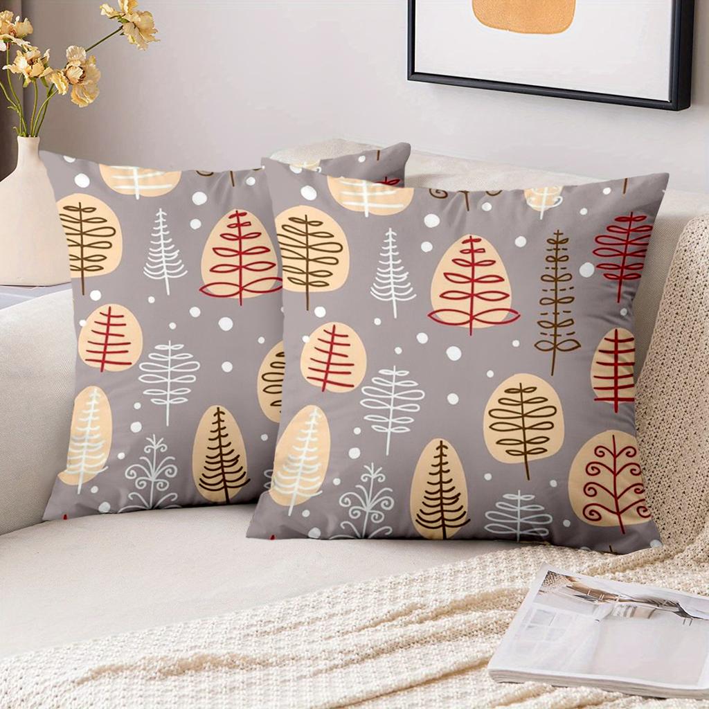 1 Pieces Cute Tree Pattern Throw Pillow for Home Decor Polyester pillowcase, sofa decorative cushion cov Headboard Pillow