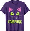 Vampire Cat Halloween T-Shirt for Men, Women, and Kids