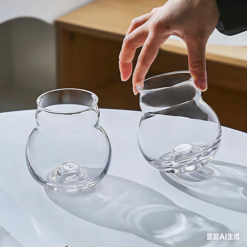 Creative Bulb Shape Glass Cup High Appearance Level Atmosphere Cocktail Coffee Sparkling Water Cup