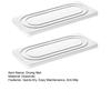 2Pcs Diatomite Absorbent Tray for Kitchen Soap Dish Plant Pot Mat