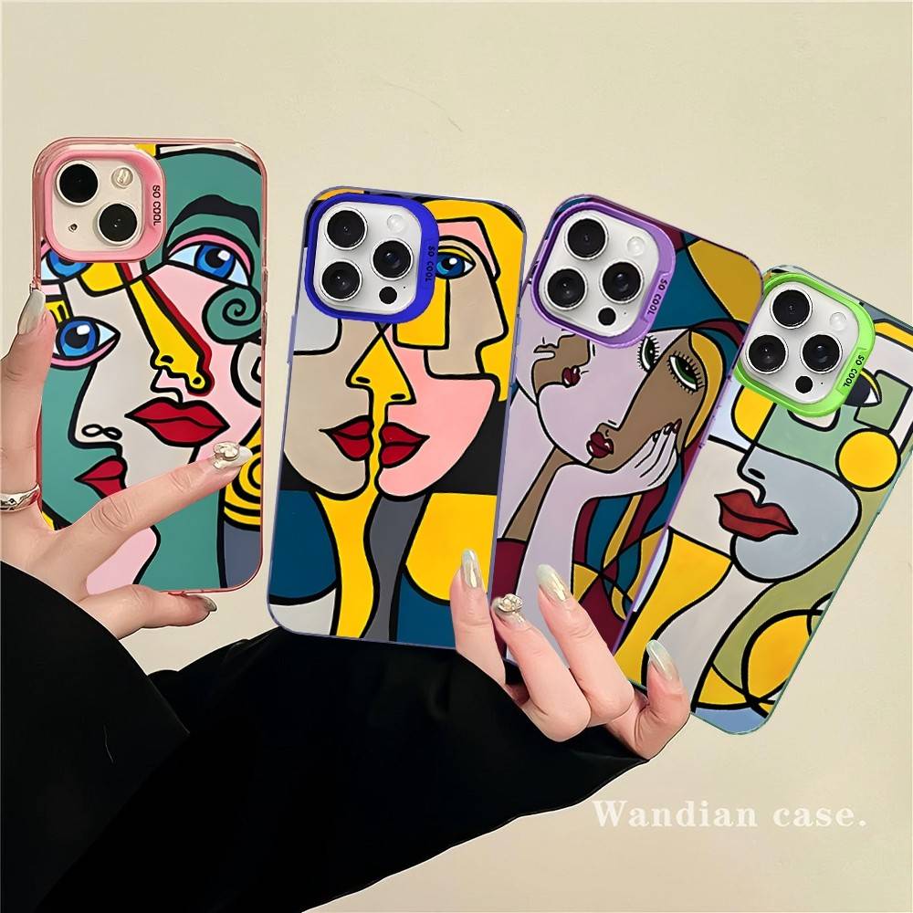 Picasso Abstract Art Phone Case For IPhone 16 15 14 13 12 11 Pro Max 17 Plus Colorful Cover