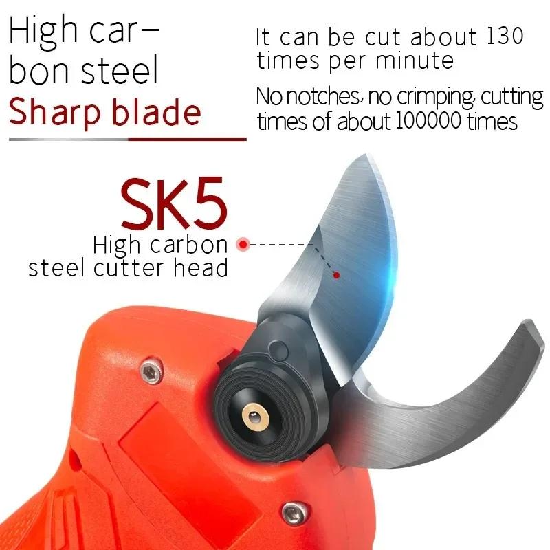 16.8V Cordless Electric Pruning Shears Battery Punner Garden Scissors Bonsai Tree Pruning Branches Cutter Garden Tools