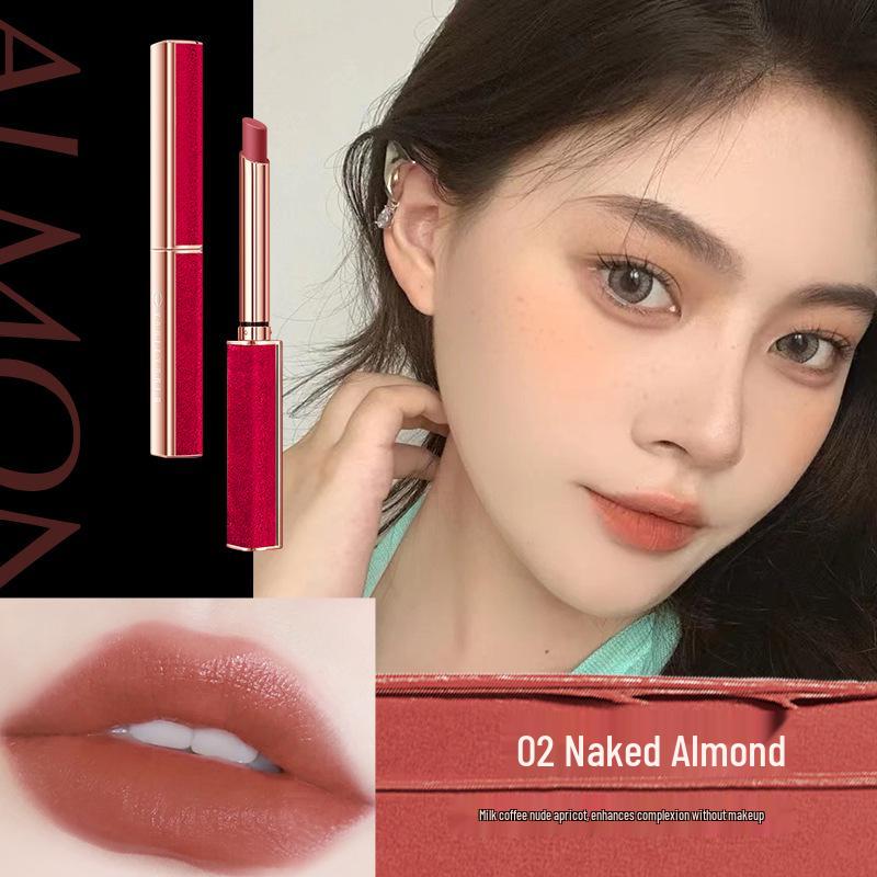 Yuli Yula Soft Velvet Lipstick: Long-lasting, non-drying, matte finish, beginner-friendly, authentic tube lipstick.