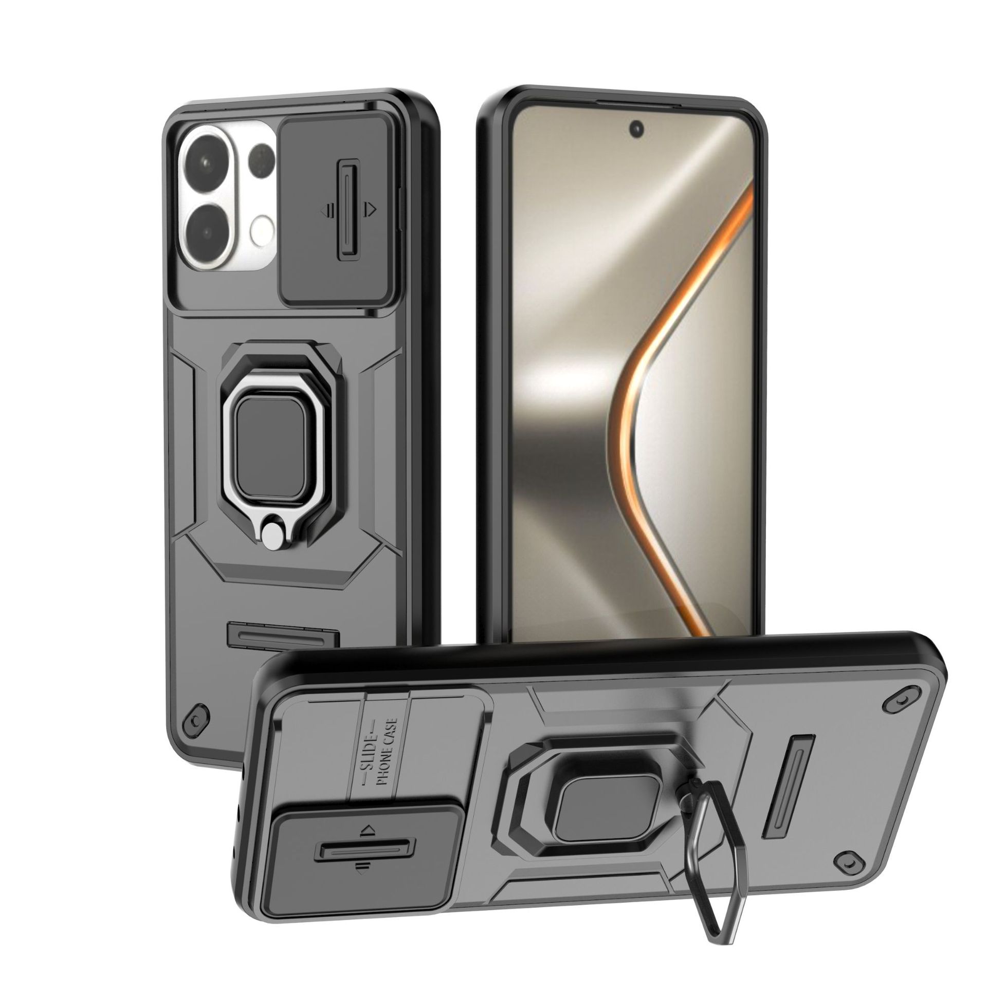 

Oppo K12S Phone Case,Military-Grade Magnetic Kickstand Phone Case Cover for Oppo K12S чёрный