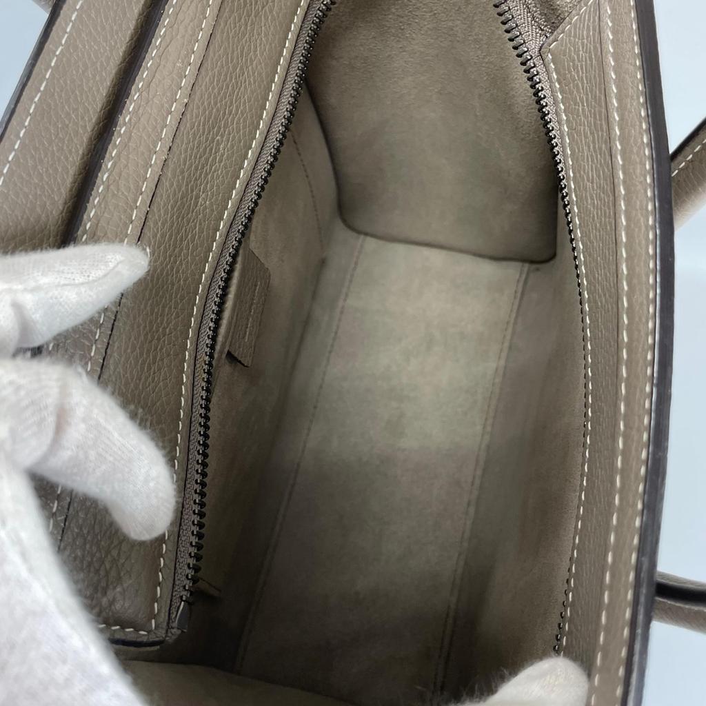 CELINE Luggage nano shopper Handbag Gurege Women 2WAY used