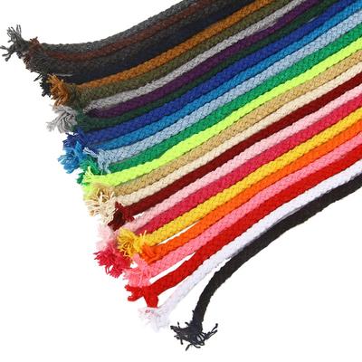 5yards/lot 5mm Baumwollkordel Gedrehtes Geflochtenes Seil Hochfester Faden Für Diy Handarbeit Textilhandwerk Gewebte Schnur Heimdekoration