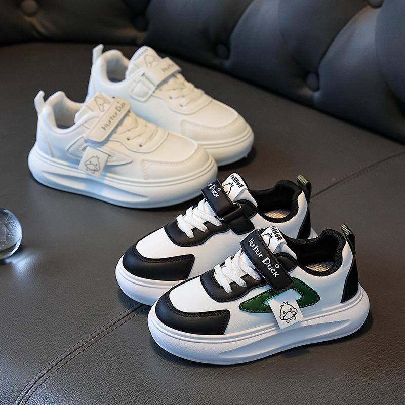Frühling und Herbst rutschfeste Kinder kleine weiße Schuhe mittlere und große Kinder Babyschuhe
