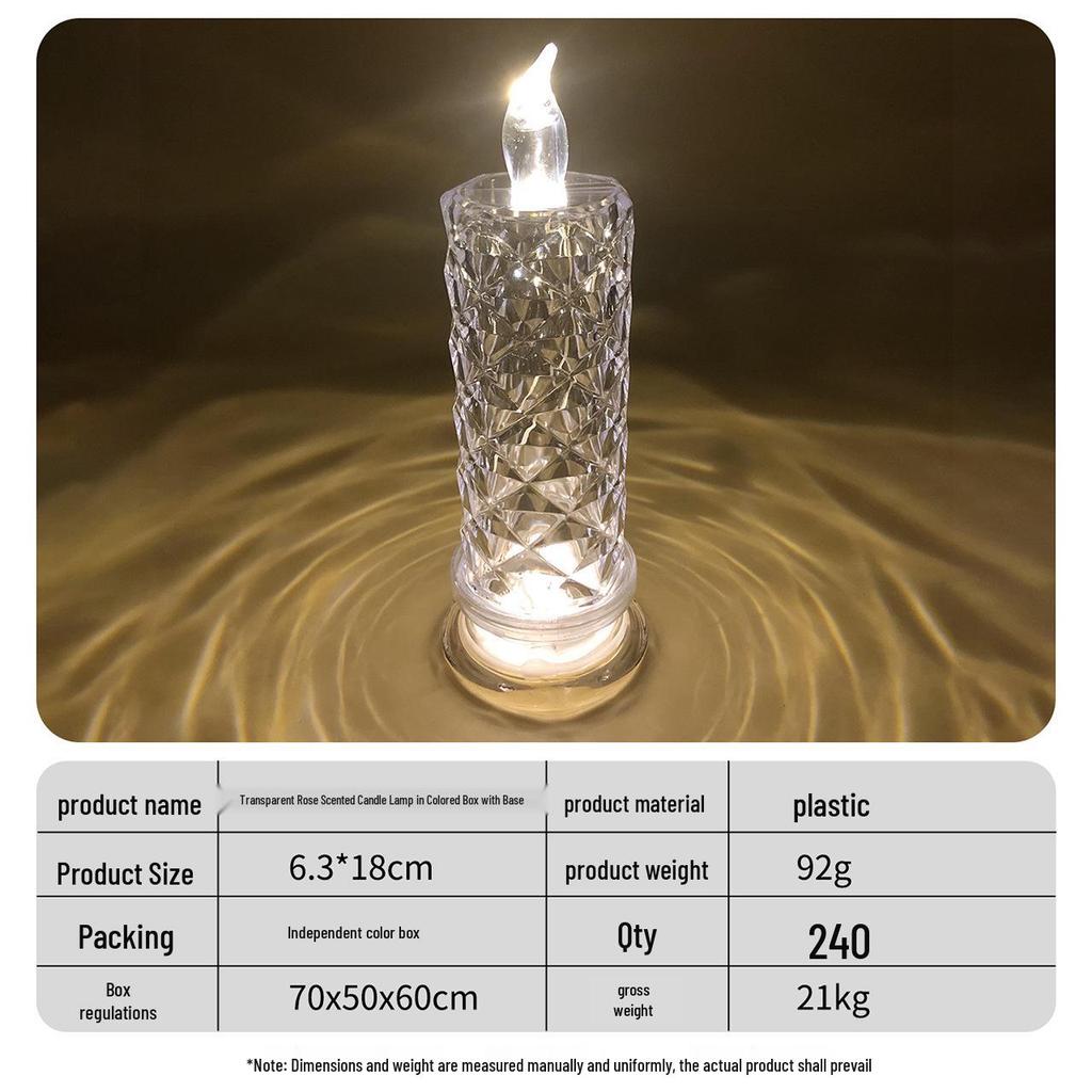 520 Valentine's Day LED Candle: Romantic Festival Simulation Lamp & Creative Desktop Ornament