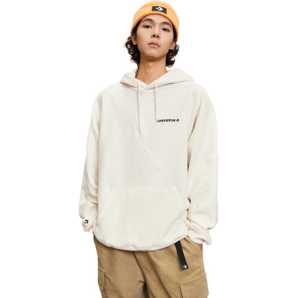 Converse Sweatshirts Men's White Hooded Moderate Other 10025234-A02