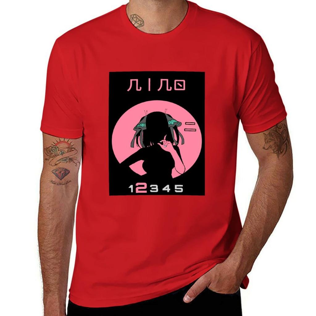 QUINTUPLET ANIME NAKANO NINO STYLE 25 TOUBON Classic Tshirt Blouse Boys Animal Print T Shirts for Men