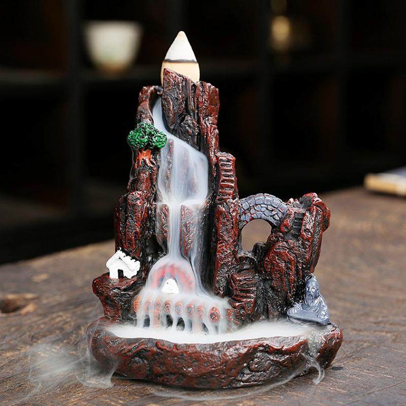 Mixed Natural Reflux Tower Incense for Backflow Incense Burner, Rose Jasmine Lavender Osmanthus Sakura Smoke Cone Home Fragrance