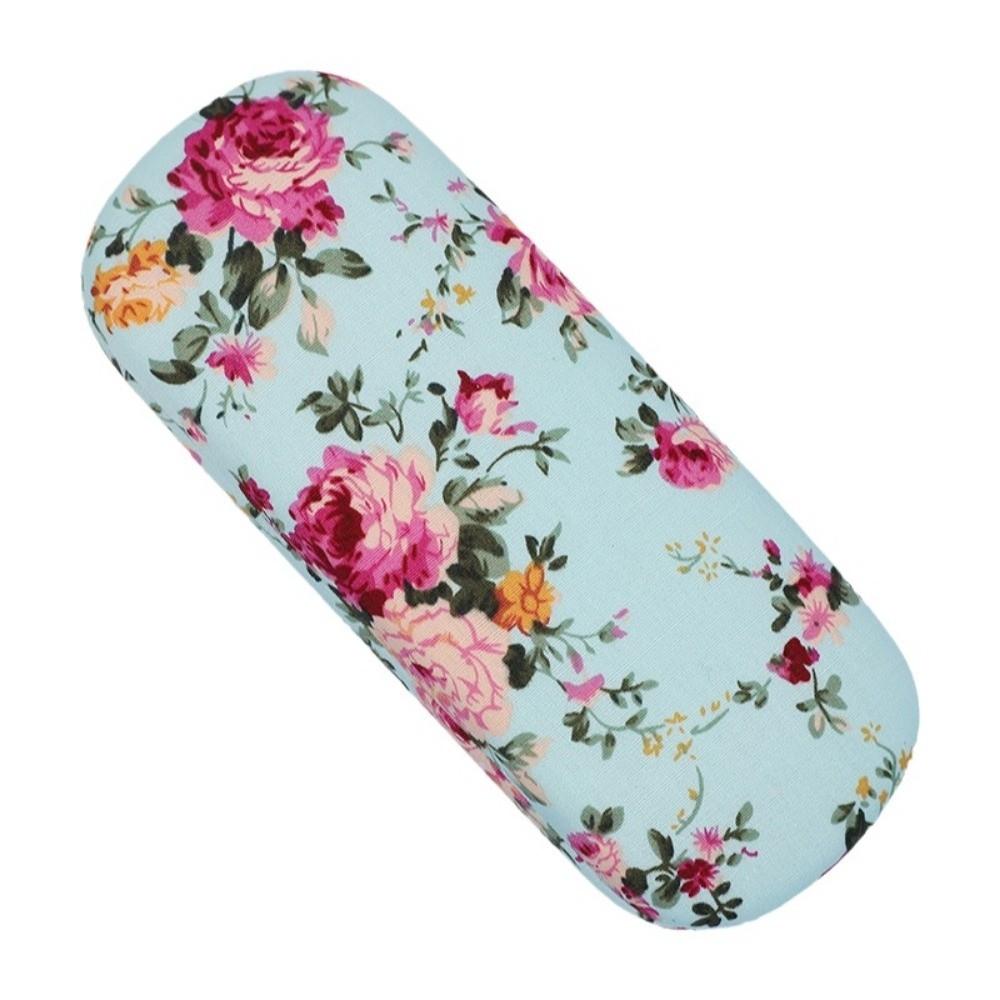 Cloth Retro Floral Glasses Case Hard Shell Eyewear Protector Case Travel Style 4