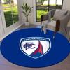 Chesterfield F.C Round Area Rug,Carpet Rug for Living Room Bedroom Sofa Playroom Decor,Non-slip Floor Mat
