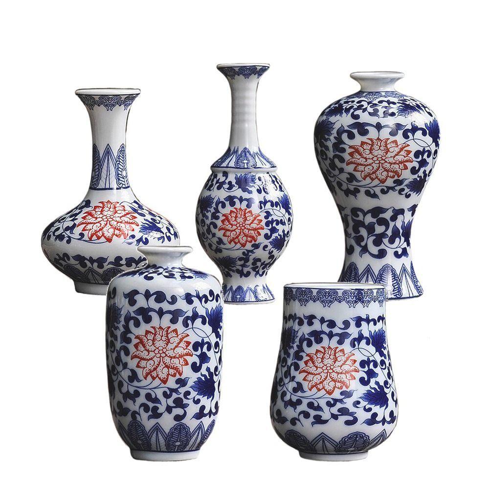 

Mini Bud Vases Vintage Vessel Vase Classic Small Porcelain Vases Living Room Style 10