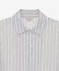 MINDBRIDGE [Couture] Crinkle Stripe Semi-Overfit Short Sleeve Shirt Myws3174