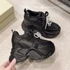 Fashion Women High Platform non-slip Sneakers Summer vulcanized Shoes 10CM Thick Sole Mesh Casual Shoes Chunky Dad Sport Sneakers
