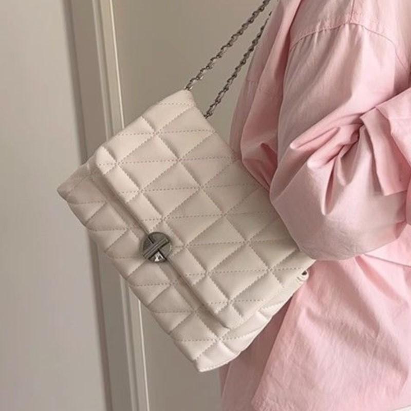 Süße Coole Silberne Umhängetasche Damen Sommer Heiße Mädchen Uni Crossbody Taschen Ästhetische Damen Handtaschen
