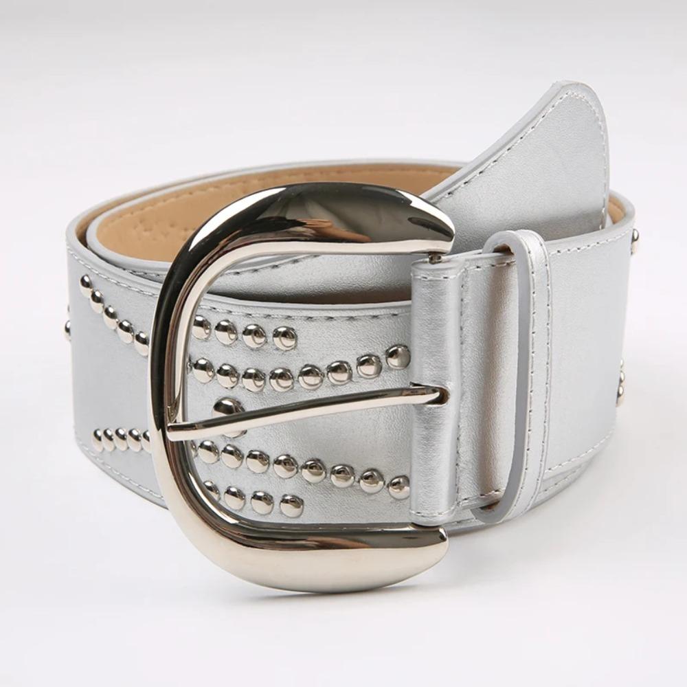 

Y2k Leather Belt PU Belt Fashion Wide Belts