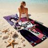 Japanese artist Koyoharu Gotouge's Demon Slayer beach towel, outdoor camping vacation swimming beach towel, outdoor absorbent bath towel blanket K6