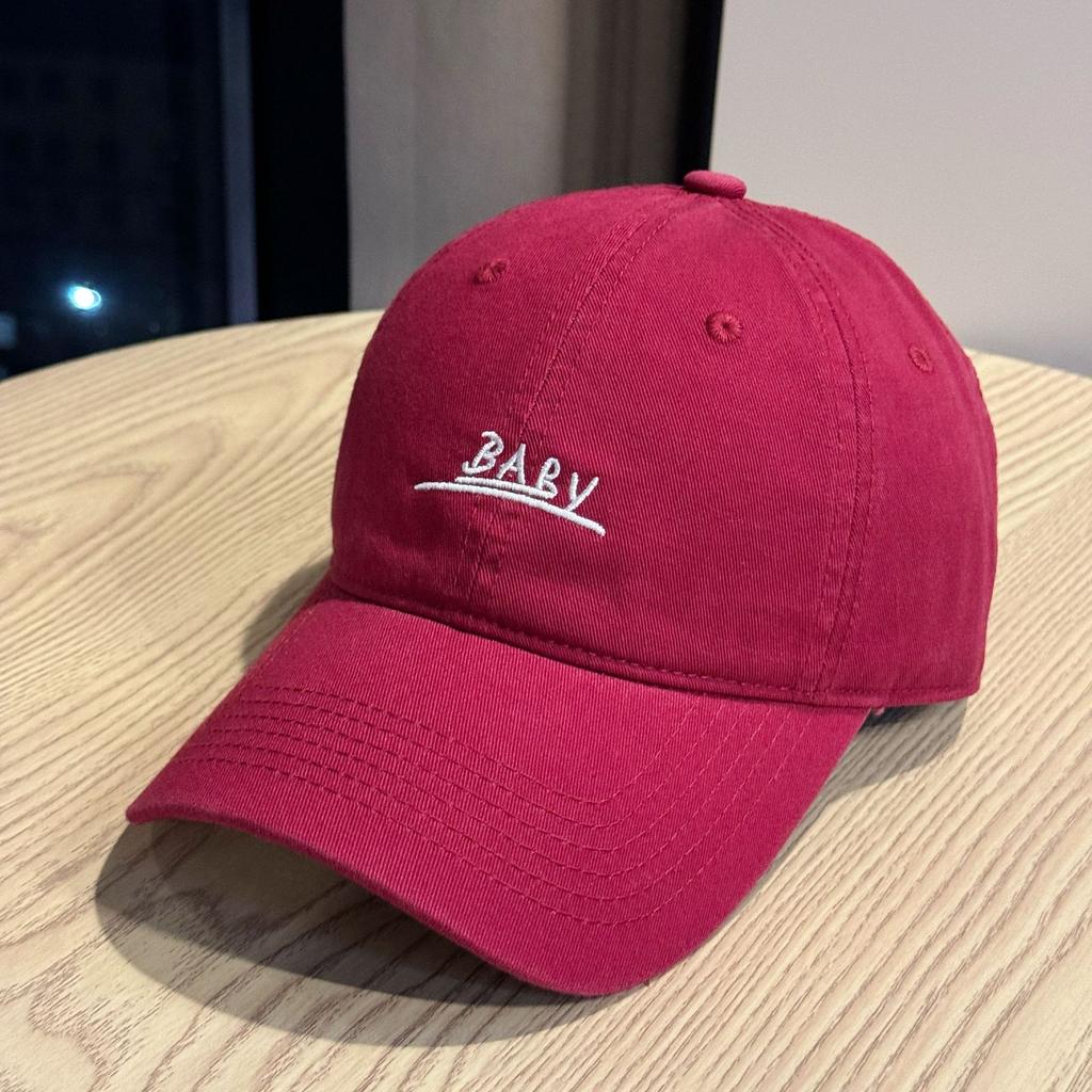 New Early Autumn Korean Style Duck Hat for Men Niche Trendy Brand Versatile Four Seasons Retro Baseball Cap with Face and Small Letters