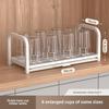 Single-Layer Kitchen Bowl & Dish Rack for Cabinet Storage and Drainage
