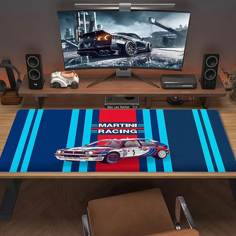 Martini Racing Large Size Mouse Pad Large Gaming Table Cushion Non-slip Laptop Tablet Big Mousepad XXL Mat Mini PC Playmat With Lock edge
