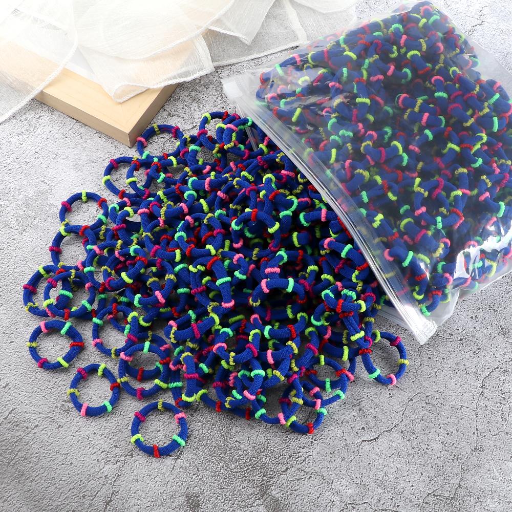 50/100PCS 3cm Children Headband High Elastic Solid Color Scrunchies Kids Baby Hair Bands Headwear Hair Accessories Gifts Holder