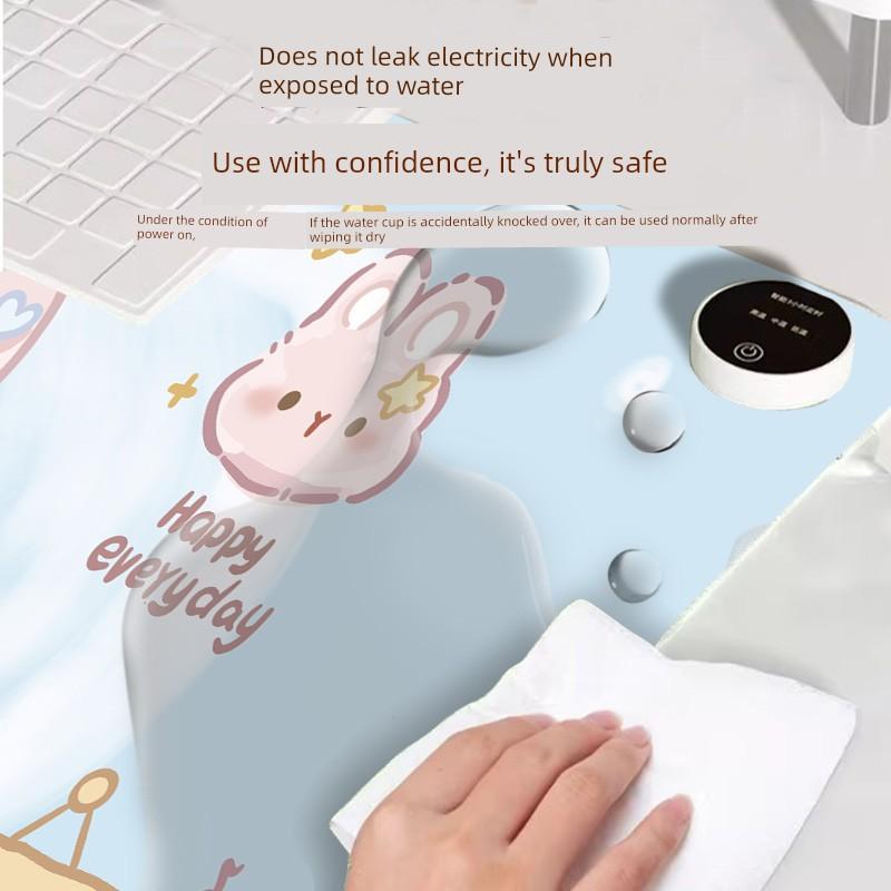 Heated Mouse Pad, Extra Large Electric Heating Pad, Winter Warm Desk Pad, Office Desk Pad, Student Computer Writing Pad, Hand Warmer