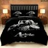 Adele Pattern Bedding Quilt Set Quilt Cover Pillowcase Home Birthday Gift(1 * duvet cover + 2 * pillowcase, without core)