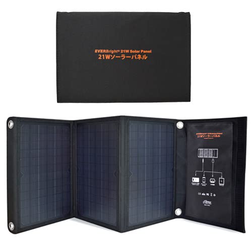 Metex EVERBright 21W Solar Panel (with Pocket) SSBSP-21WP-A Black, 144 x 77 x 105mm