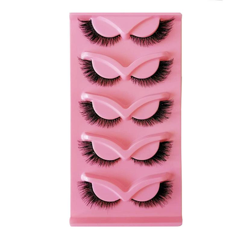 

5 пар 3D ресниц накладные ресницы инструменты для макияжа натуральные длинные толстые объемные ресницы красивые пушистые ресницы лисы