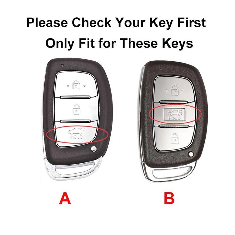 TPU pouzdro na dálkové ovládání od auta s přívěskem pro Hyundai Tucson Santa Fe Sonata Elantra Accent Creta ix35 ix25 i20 i30 3/4 tlačítka