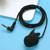 Mini Clip-on Lapel Microphone Portable 3.5mm Condenser Wired Microphone Hands-free Single Direction for Audio Video Recording