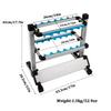 Upgraded 12 Slots Fishing Rod Rack Holder Aluminum Alloy Trekking Poles Bracket Display Stand Organizer Tackle Support Mount