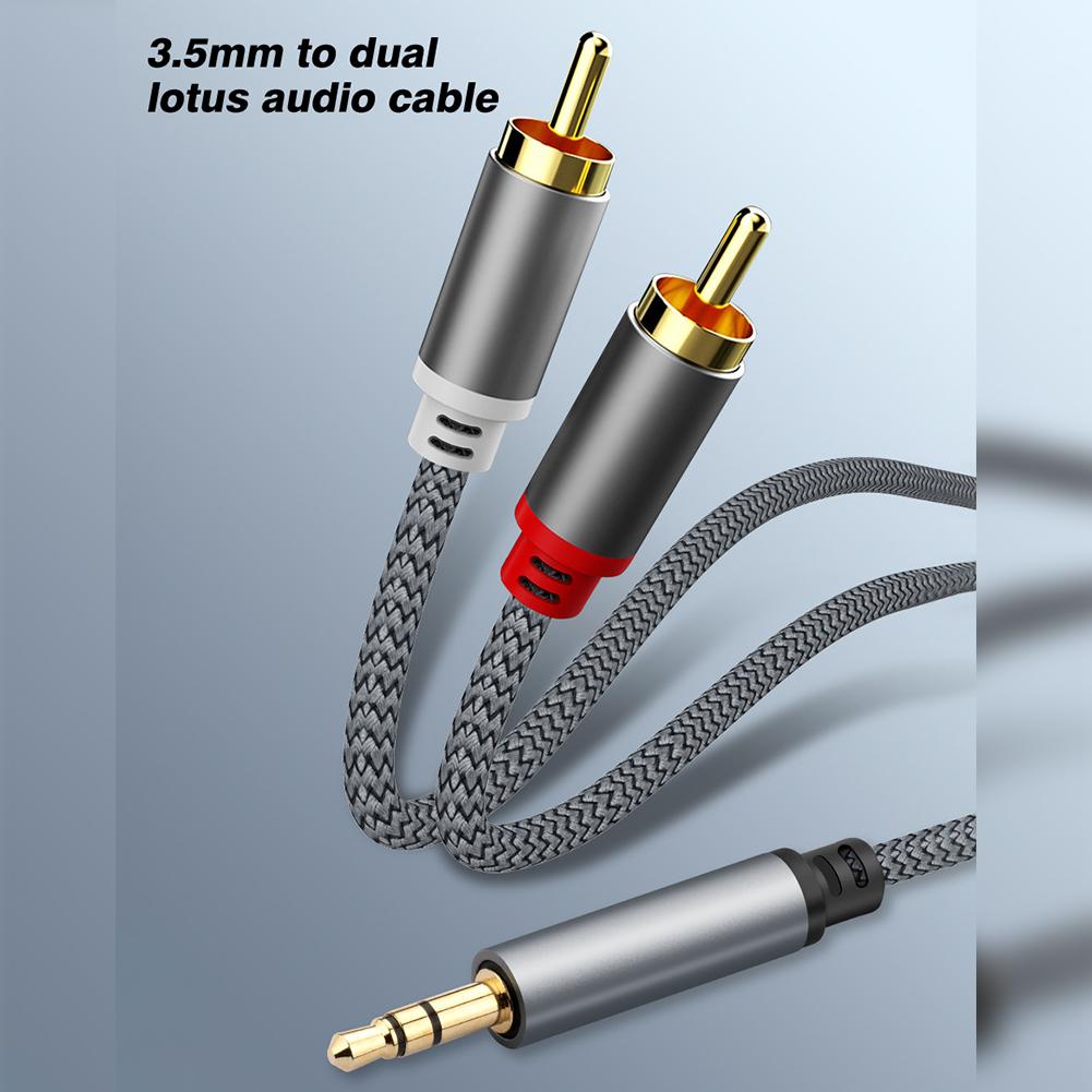 Enbiawit Lightning To RCA Cable Audio Aux Adapter,3 In 1 6.6ft/2M Audio Cable,RCA To