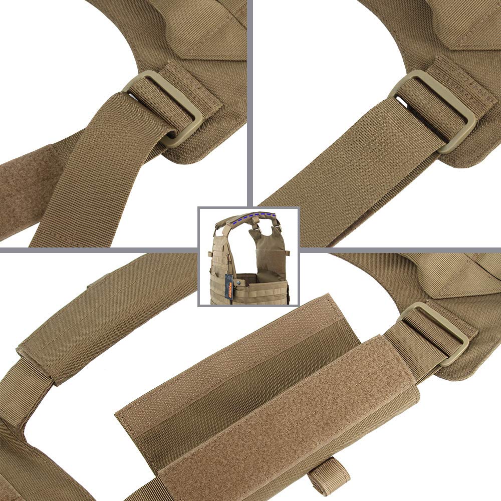 ELITE JPC Nylon Multicam Plate Carrier Vest Multicam Tactical Airsoft Pouch Plate Carrier [EXCELLENT SPANKER] - Lightweight, Vest, Armor, Included,
