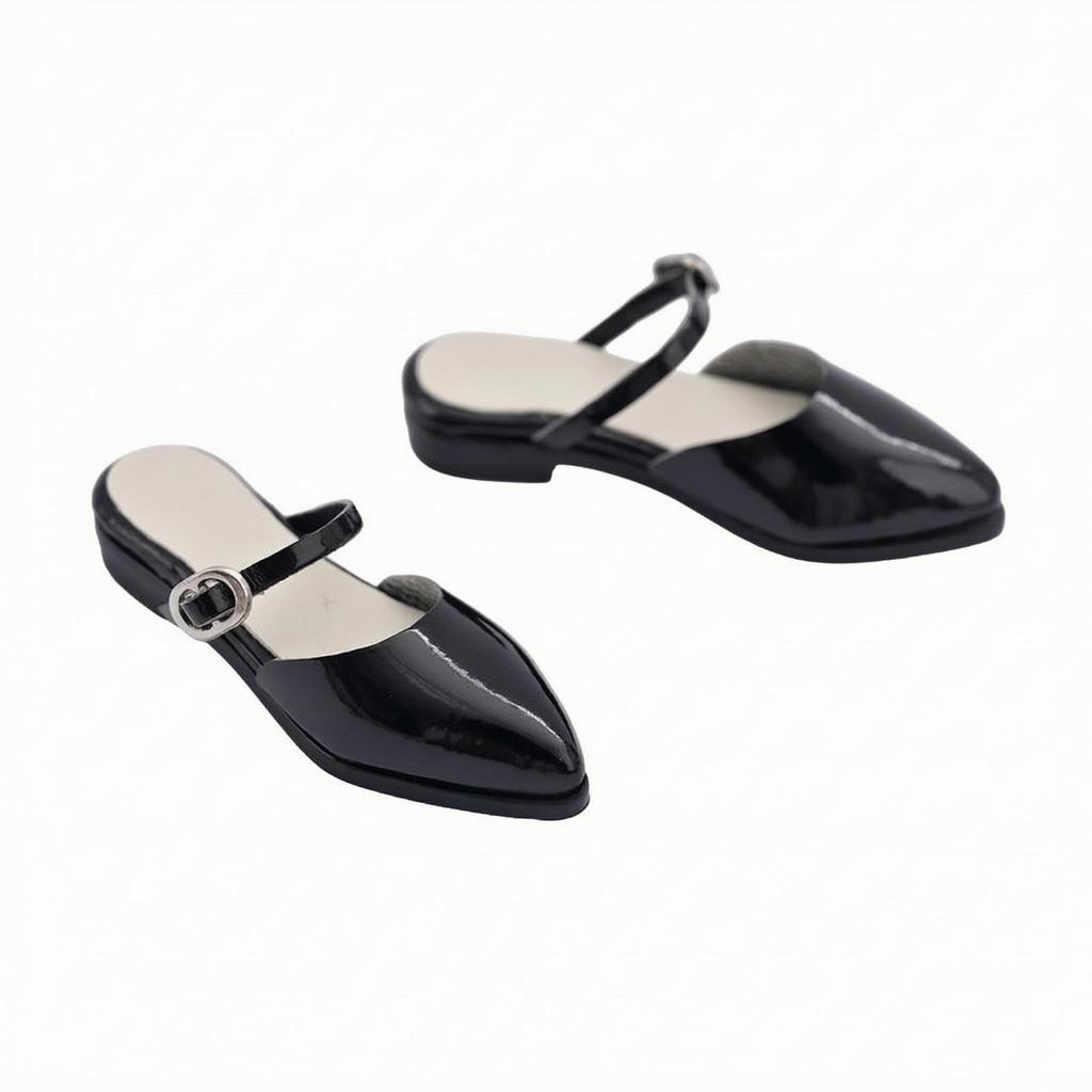 Doll Flats Lifelike Toy Shoes Glossy for Action Figure Customizers