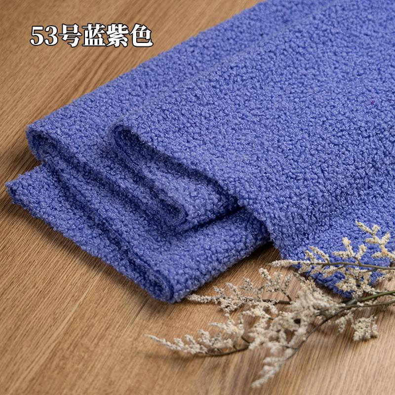 Teddy Plush Fabric Elasticity Soft By The Meter for Toys Pet Nest Cushion Handmade DIY Sewing Faux Lamb Fur Cloth Beige White