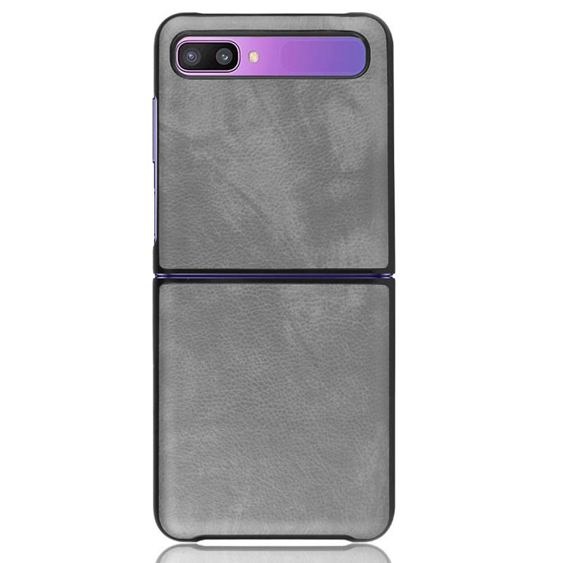 Suitable for Samsung Galaxy Z Flip phone case with lychee leather texture protective cover, Samsung Zflip phone case