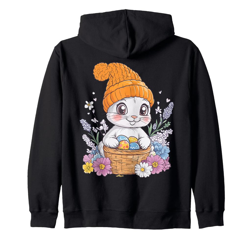Easter Rabbit Costume Kids Girls Boys Decoration Easter Bunny Zip Hoodie