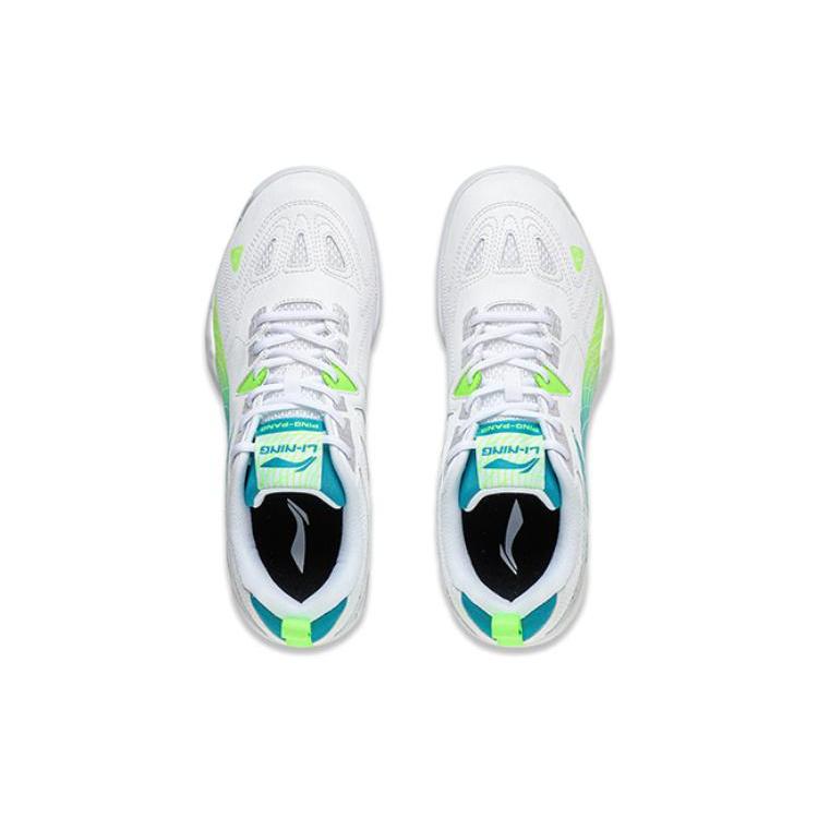 New LiNing Hawkeye 2.0 Cushioning Low Top Training Shoes Unisex White Blue APTT005-8
