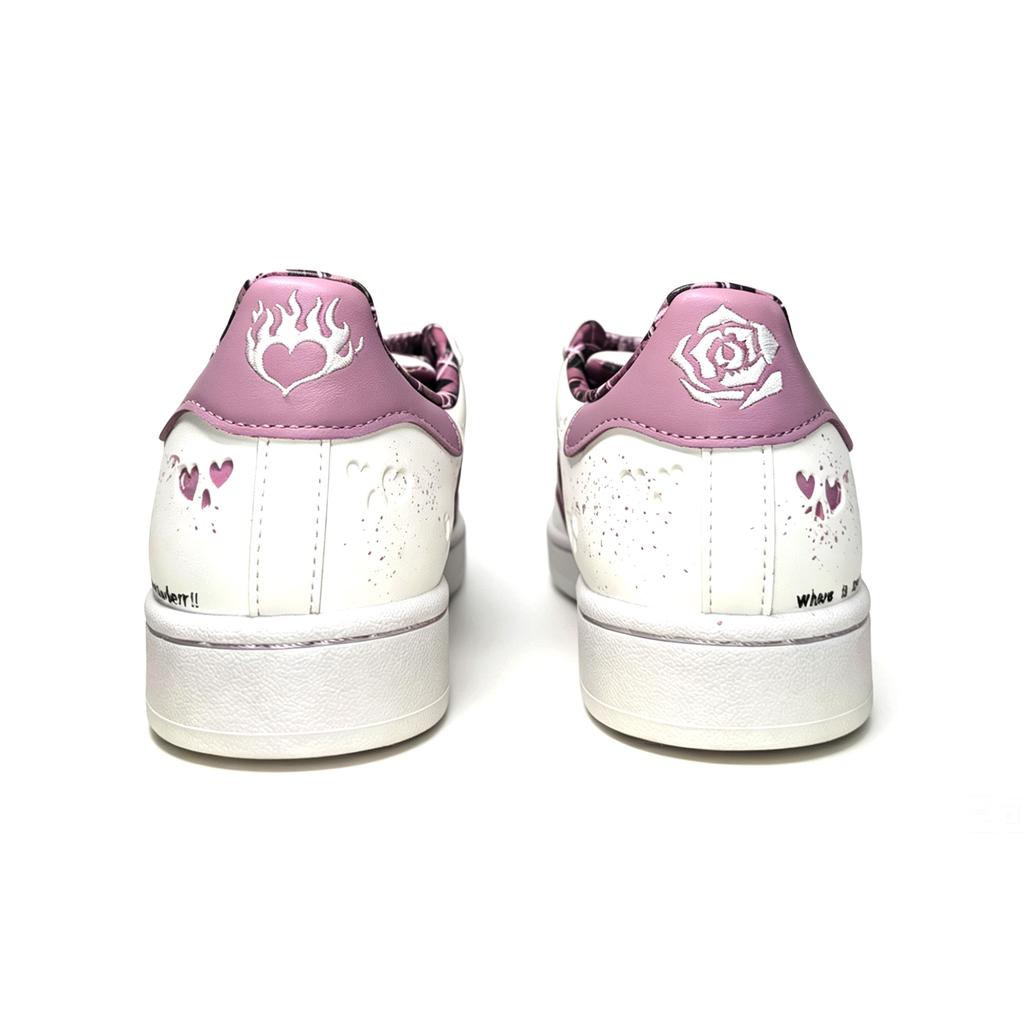 Adidas Originals Superstar 2 Low top Skateboard Shoes Unisex White Purple KZ7157(Team2092-)