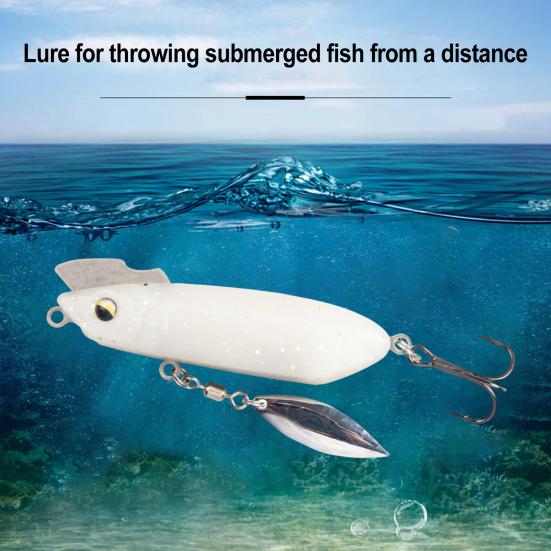7.5CM/20G Sinking VIB Hard Lure with Spinner Blade Hook Long Casting Sequin Fishing Bait Saltwater Freshwater Bass Pike Fishing