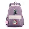 Anime Demon Slayer Printed Backpack for Teenger Student Large Capacity Waterproof Schoolbag Bookbag Women Travel Bag Gift