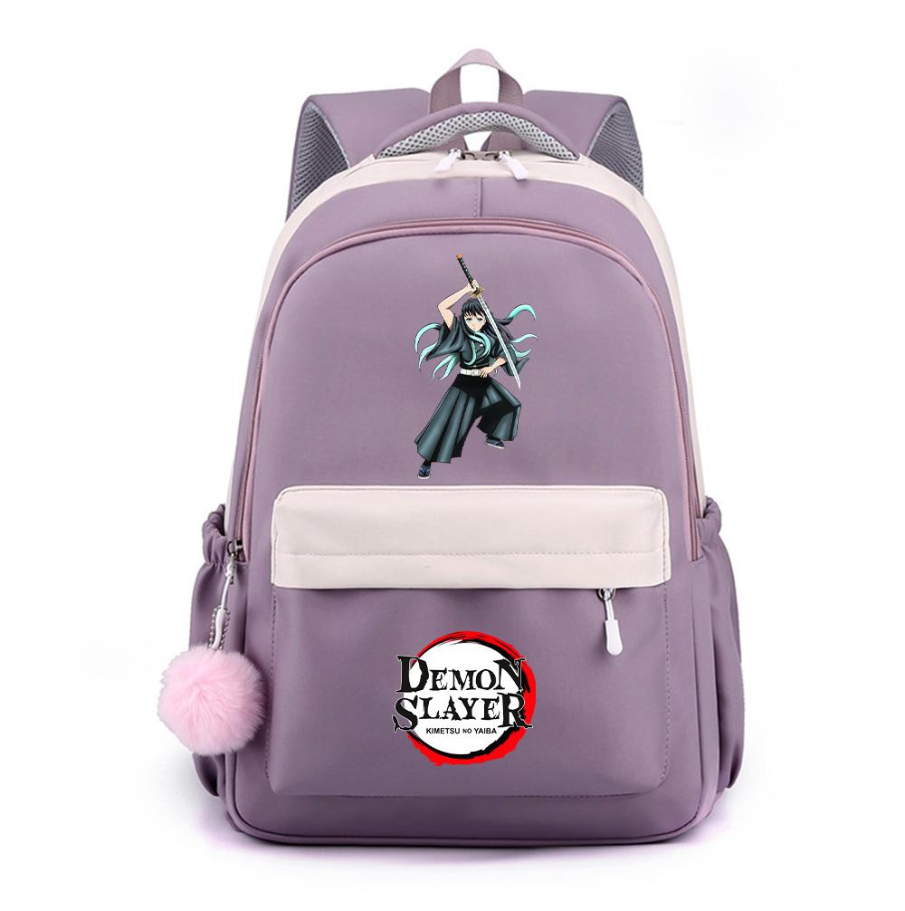 Anime Demon Slayer Printed Backpack for Teenger Student Large Capacity Waterproof Schoolbag Bookbag Women Travel Bag Gift