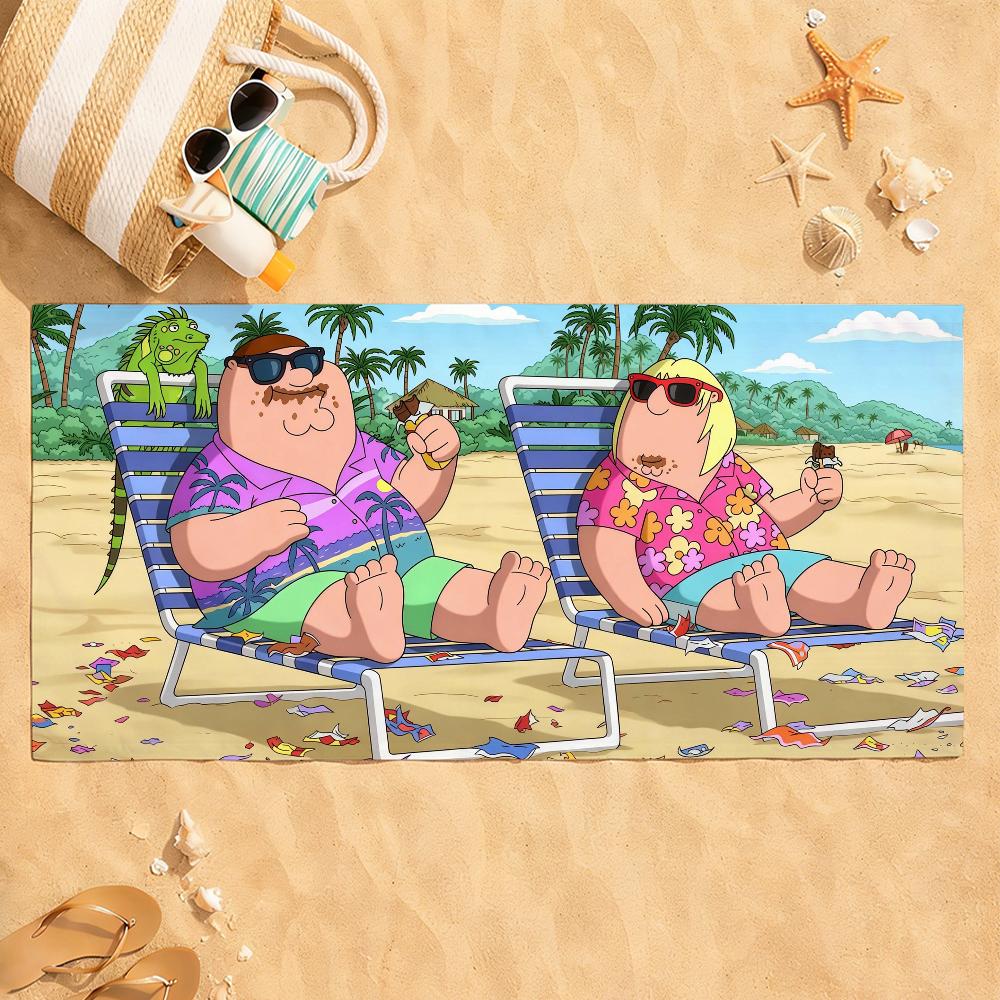 Funny tv F-Family G-Guy Towel Drying Bath Towel Applicable To Light Swimming Camping Yoga Beach Out