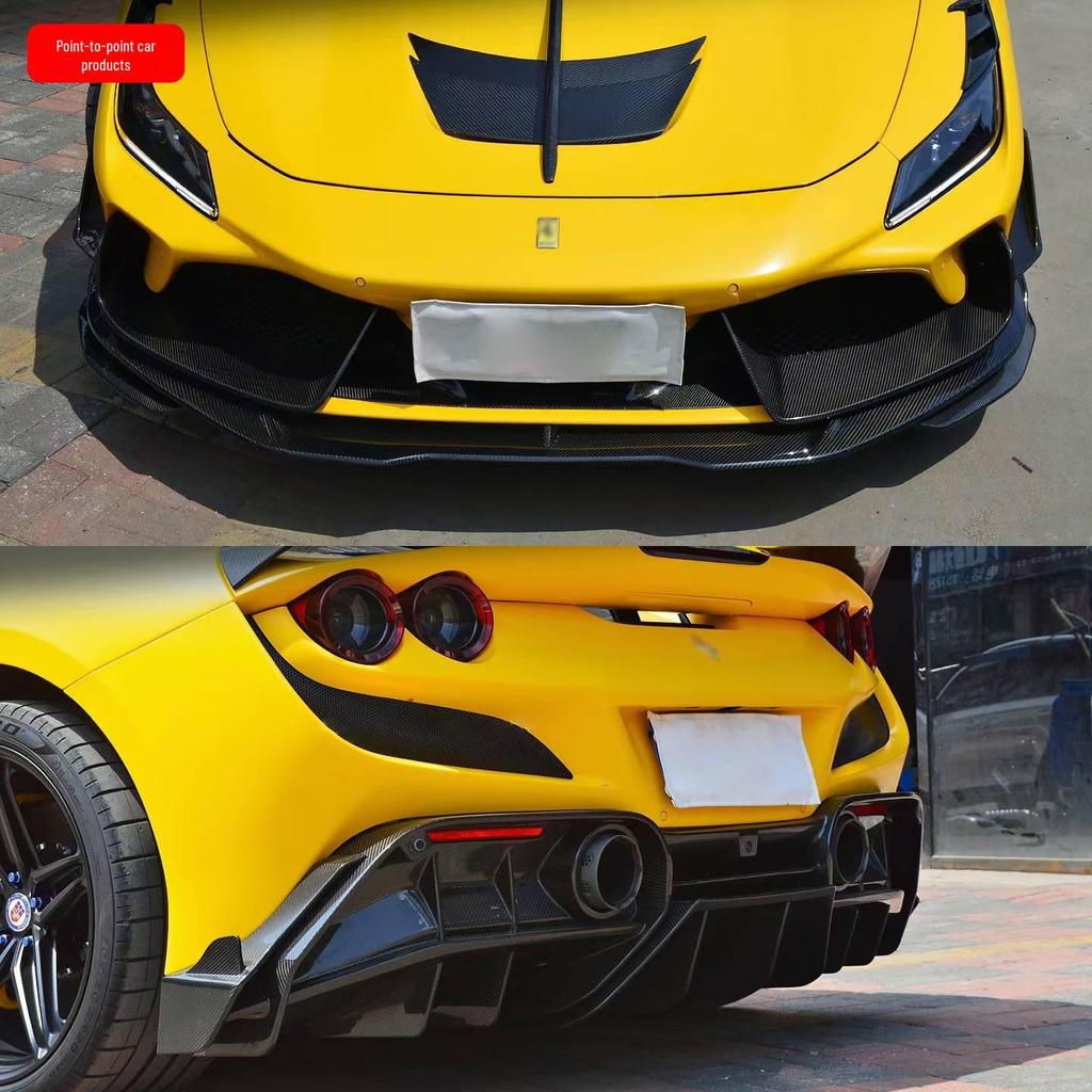 Ferrari F8 PK Style Carbon Fiber Rear Wing Body Kit