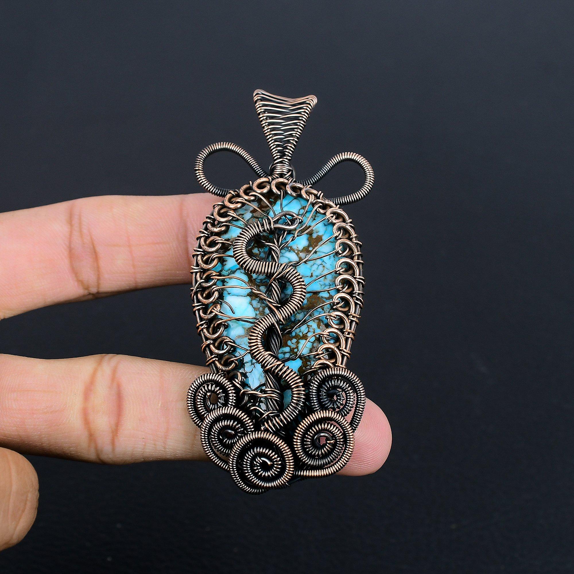 

Подвеска из драгоценного камня ручной работы с синей бирюзой, антикварная ювелирная подвеска из стерлингового серебра 925 пробы, для подарка на помолвку 2.25 Inches