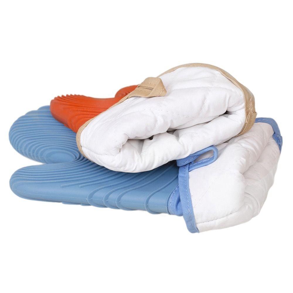 Extra Long Oven Gloves Heat Resistant Baking Gloves Practical Silicone Oven Mitt  Kitchen