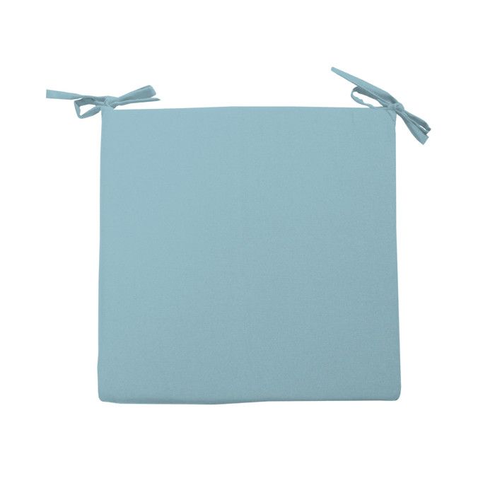 Chair Seat 40x40 Cm ALIX Glacier Blue, by Soleil D'ocre